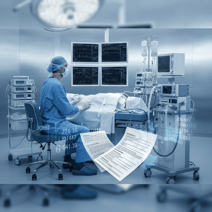 Anesthesiologist providing care